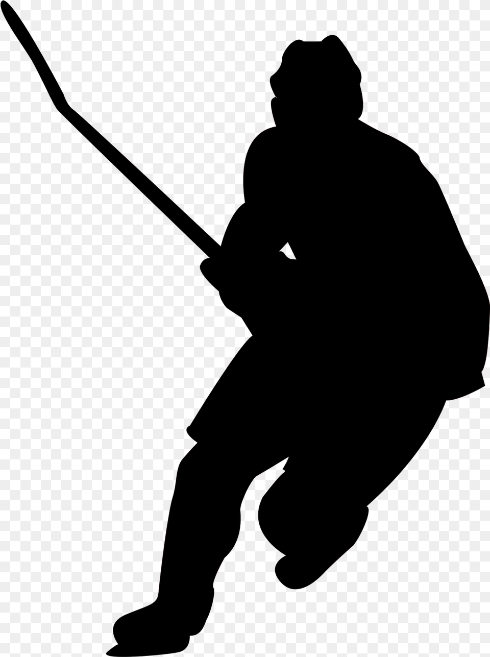 Hockey Player Shooting Clipart Latin America Icon, Silhouette, Person Png Image