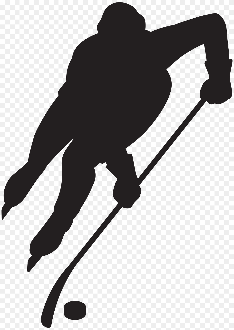 Hockey Player Silhouette Clip Art Gallery, Lighting Free Png