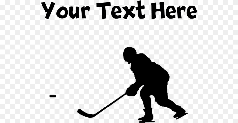 Hockey Player Silhouette Shirt College Ice Hockey Png Image
