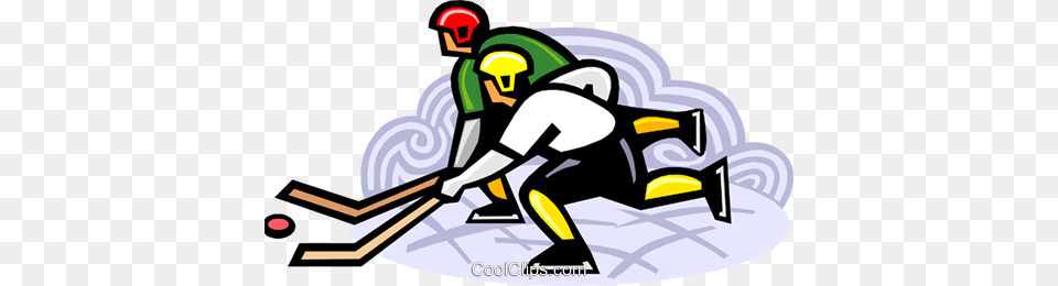 Hockey Players Chasing The Puck Royalty Vector Clip Art, People, Person Free Png