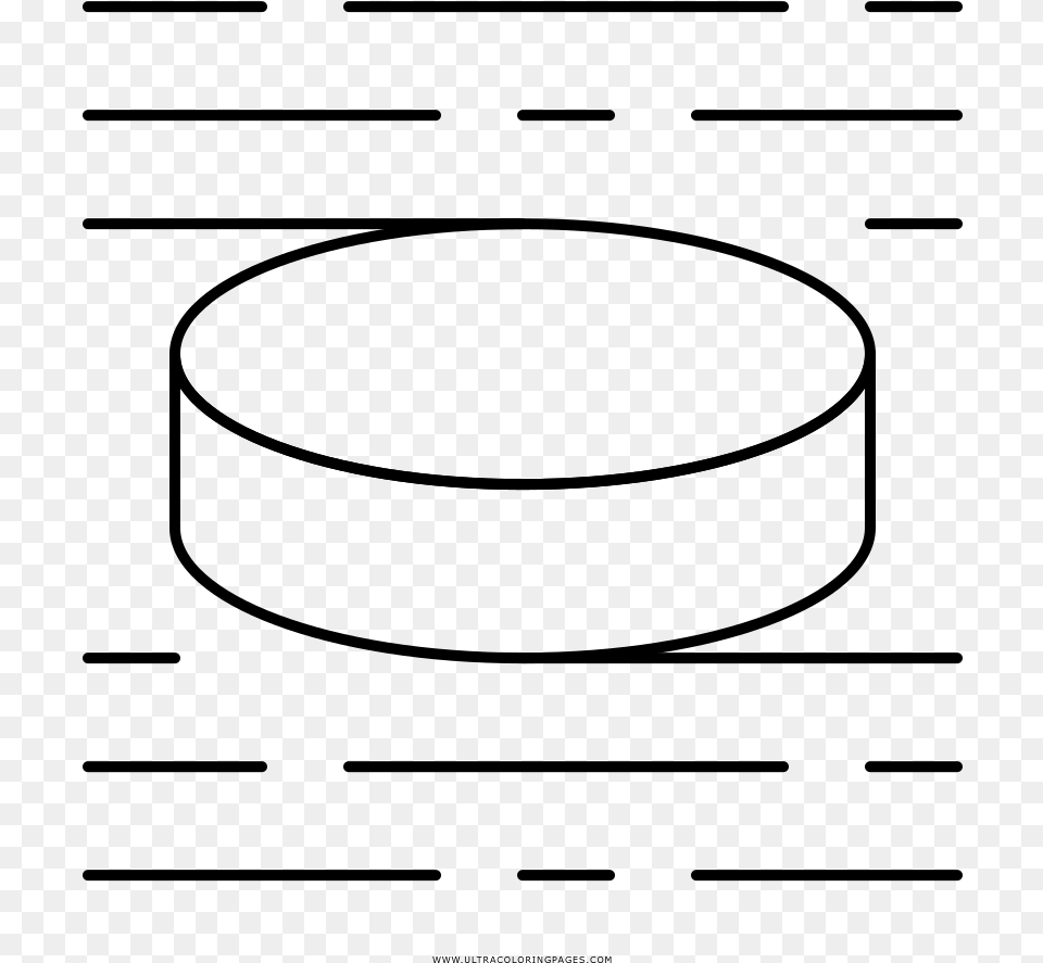 Hockey Puck Coloring, Gray Free Transparent Png