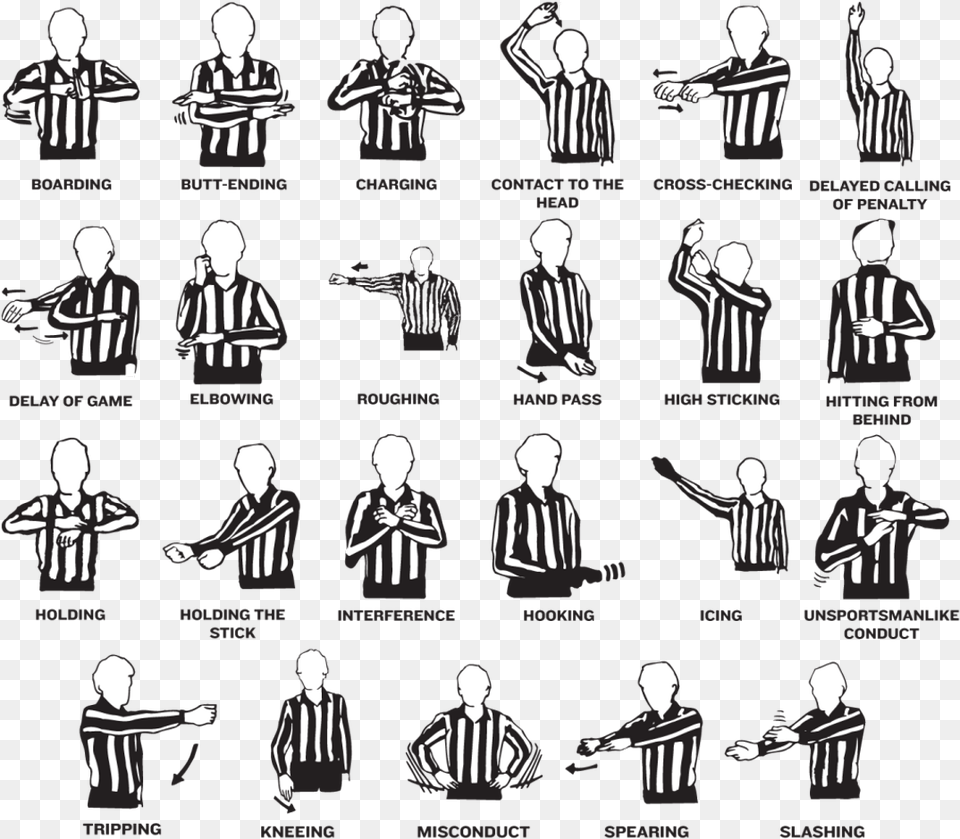 Hockey Ref Signal, Shirt, Clothing, Accessories, Person Png