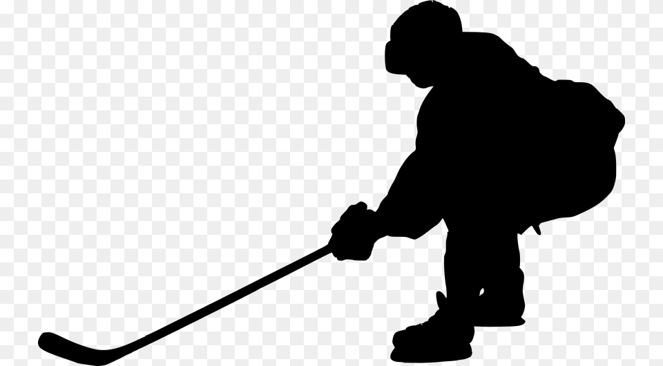 Hockey Silhouette, Adult, Male, Man, Person Free Transparent Png