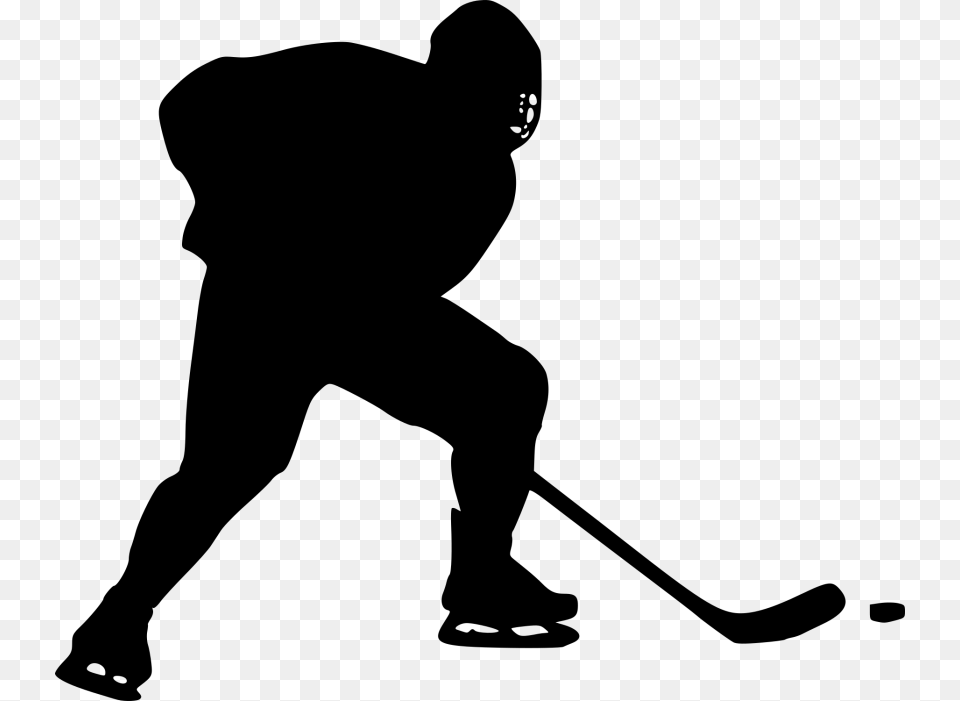 Hockey Silhouette Clip Art Usbdata, Person, People Free Png Download