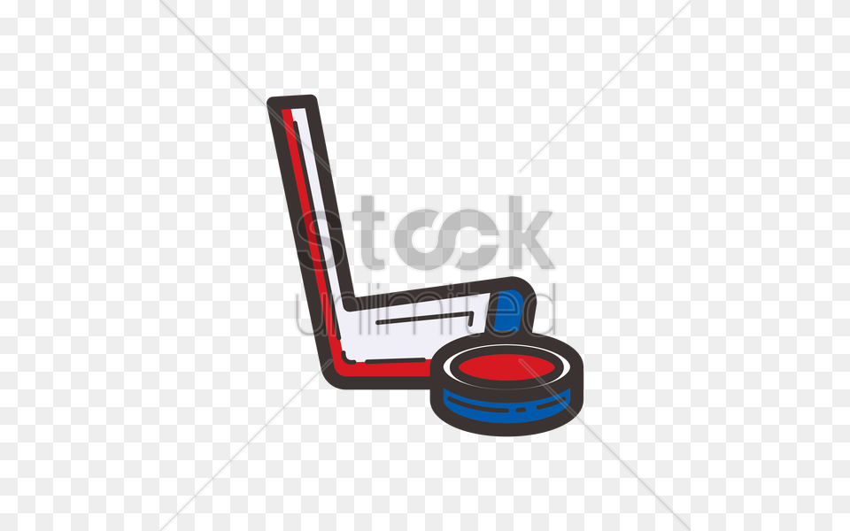 Hockey Stick And Puck Vector Png Image