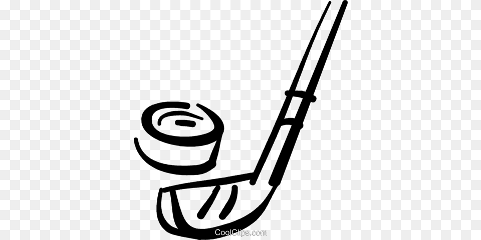 Hockey Stick Royalty Vector Clip Art Illustration, Smoke Pipe, Golf, Golf Club, Sport Free Transparent Png