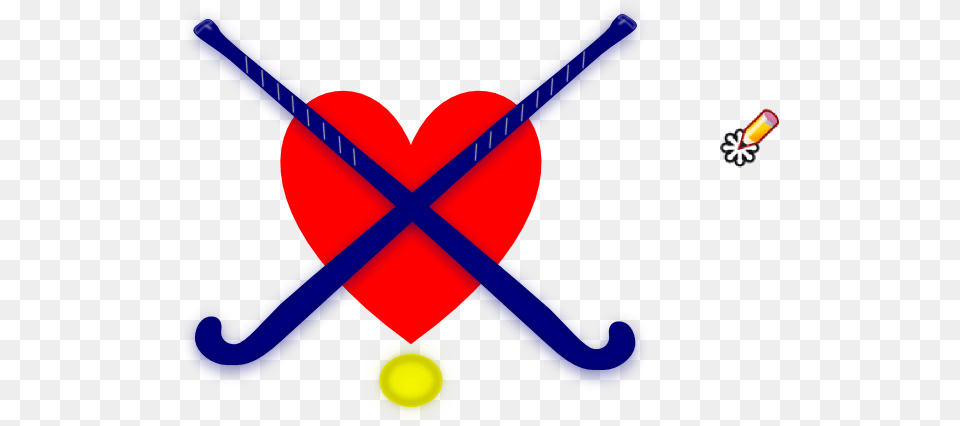 Hockey Sticks Blue With Heart Clip Art Vector Field Hockey Sticks Transparent, Field Hockey, Field Hockey Stick, Sport Free Png Download