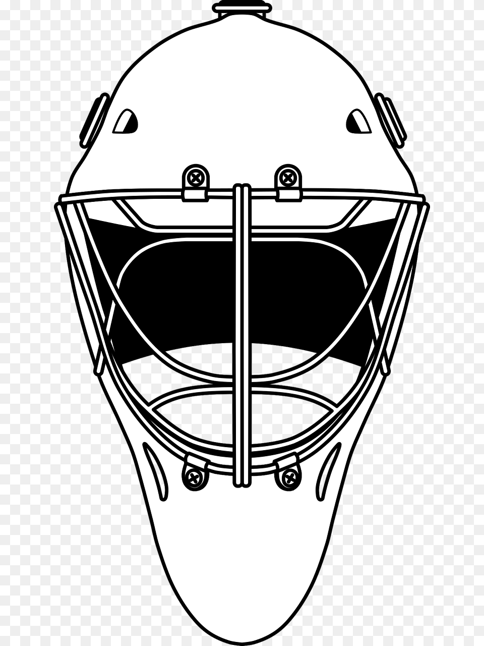 Hockeyhockey Helmetmask Goalie Mask Svg, Helmet, Person, American Football, Football Free Png Download