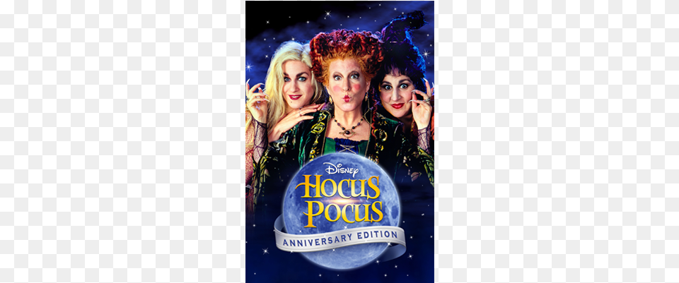 Hocus Pocus 25th Anniversary Blu Ray, Adult, Advertisement, Book, Female Png