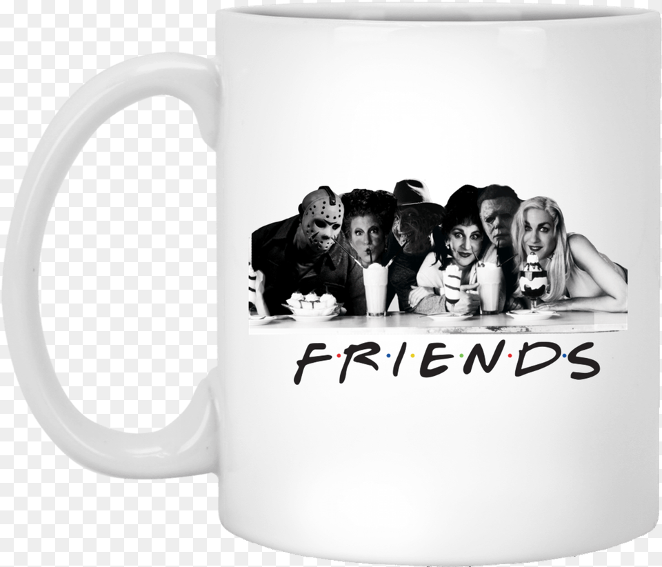 Hocus Pocus Horror Movie Friends Halloween Mug Mug, Adult, Person, Female, Cup Free Transparent Png