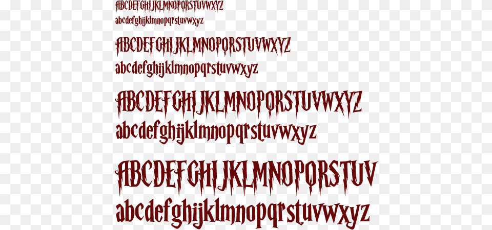 Hocus Pocus Regular Lightning Bolt Font, Maroon, Logo Free Png Download