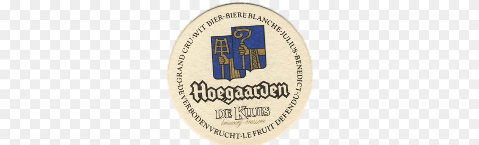 Hoegaarden Beer Coaster, Badge, Logo, Symbol, Text Png