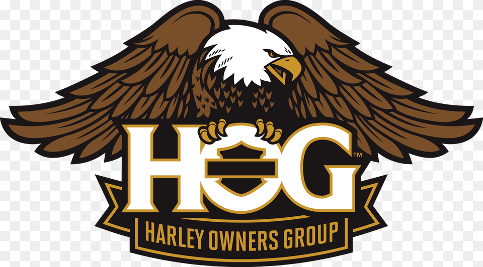 Hog Harley Owners Group Logo, Animal, Bird, Eagle, Person Free Png