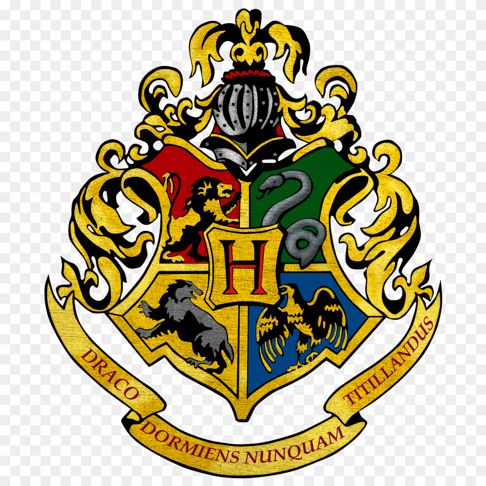 Hogwarts Crest Transparent Background, Emblem, Symbol, Logo, Animal Png