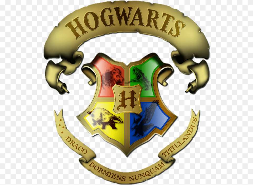 Hogwarts Gryffindor Harry Potter Logo Badge Houses Harry Potter Hogwarts, Symbol, Emblem, Armor, Food Free Png