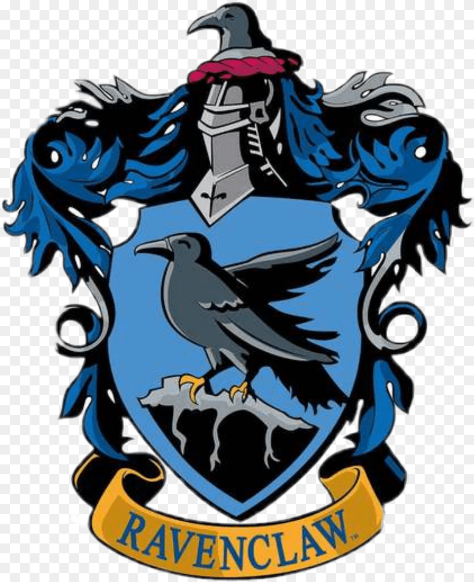 Hogwarts House Crest Ravenclaw Download Ravenclaw Hogwarts House Crests, Emblem, Symbol, Animal, Bird Png