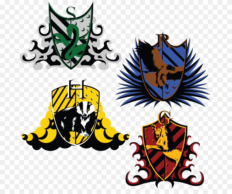 Hogwarts House Crests, Symbol, Emblem, Animal, Canine Free Transparent Png