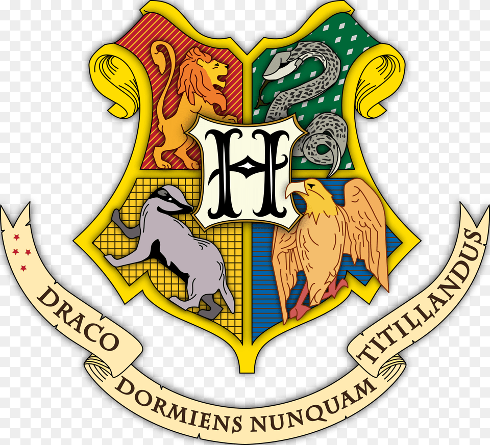 Hogwarts Logo Hd, Badge, Symbol, Emblem, Animal Free Transparent Png