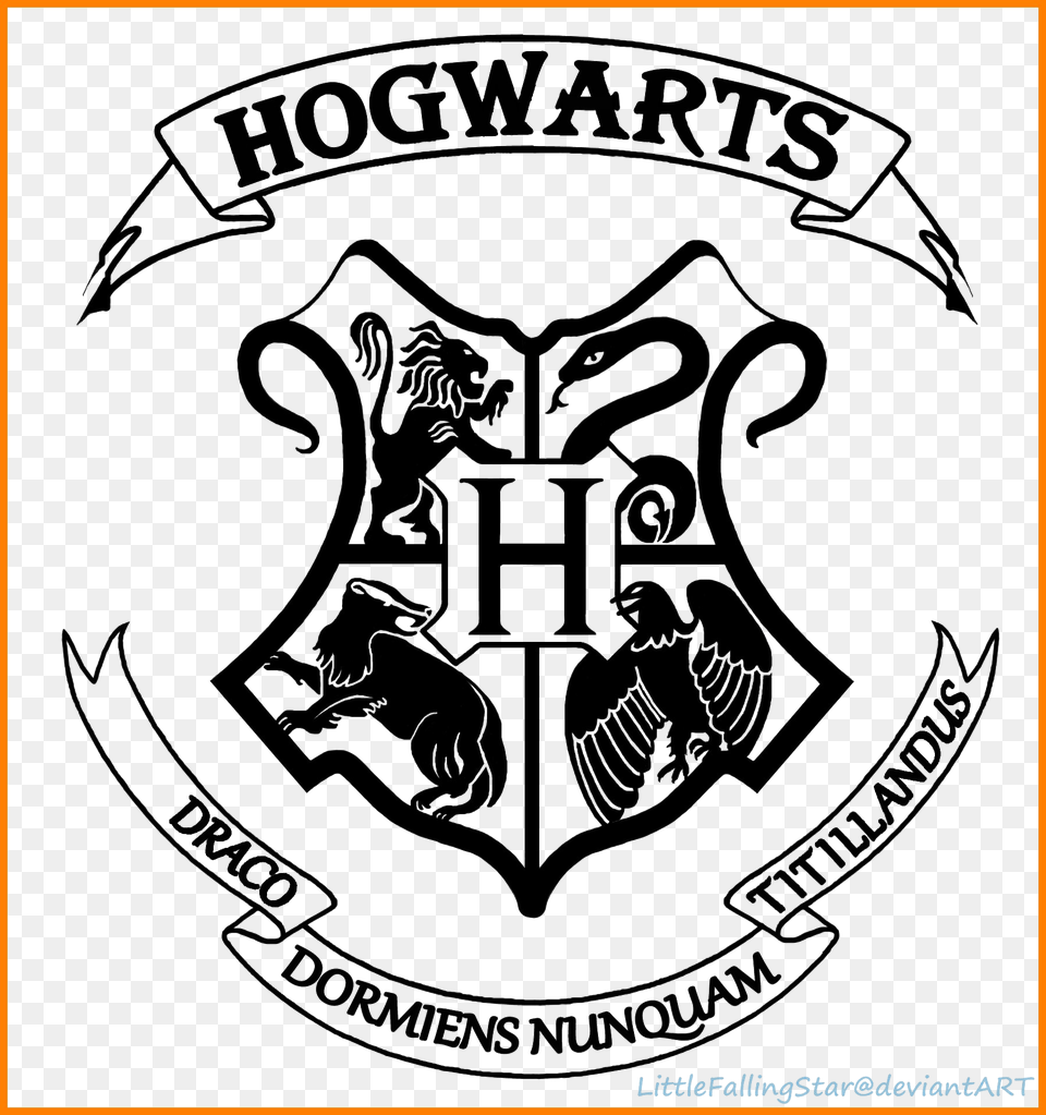 Hogwarts Logo Transparent Background Harry Potter Hogwarts, Emblem, Symbol, Animal, Bird Free Png Download