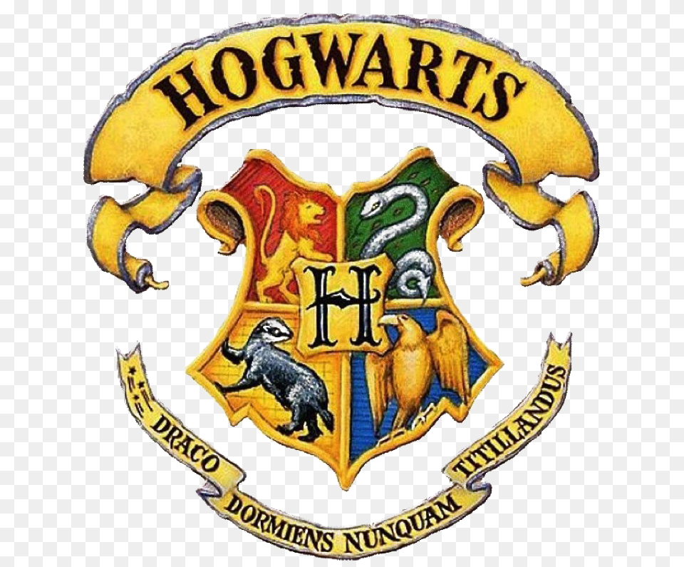Hogwarts Logo Transparent Photo Hogwarts Logo, Badge, Symbol, Emblem, Animal Png Image