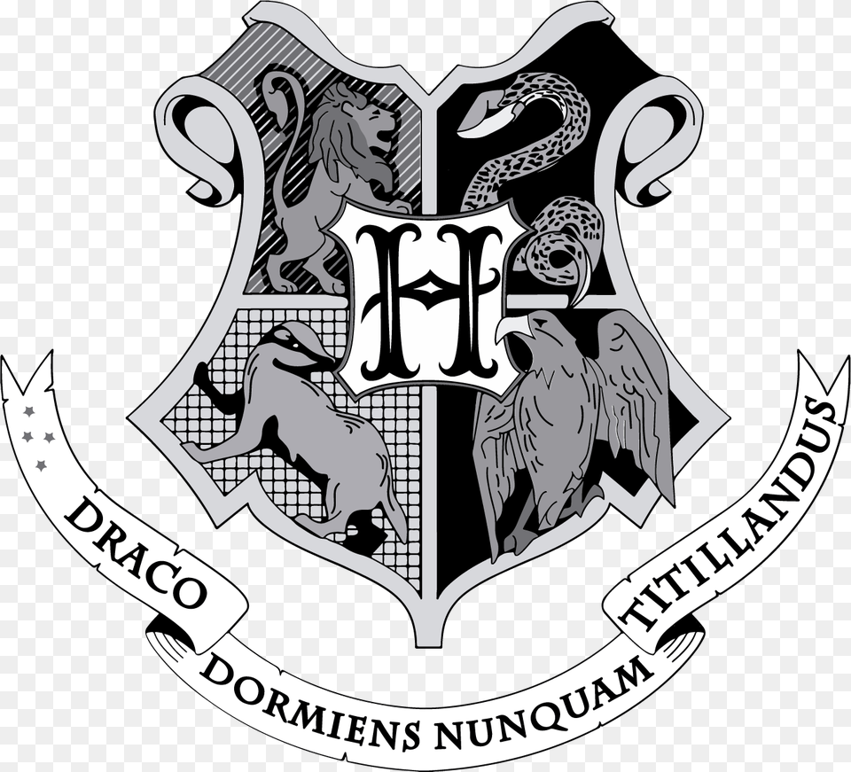 Hogwarts Logo Vector, Emblem, Symbol, Electronics, Hardware Free Png Download