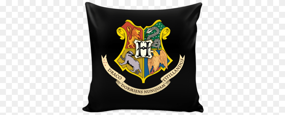 Hogwarts Pillow Case Harry Potter Houses Signs, Cushion, Home Decor, Symbol, Animal Free Png Download