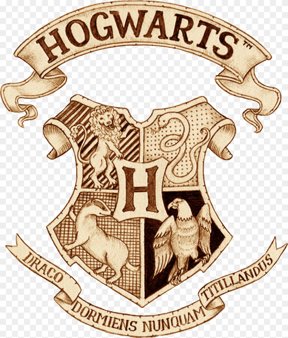 Hogwarts Seal, Badge, Logo, Symbol, Emblem Png Image