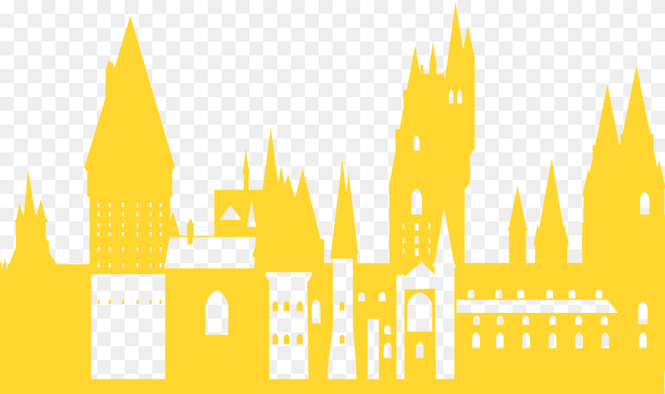 Hogwarts Silhouette, Architecture, Spire, Tower, Building Free Png Download