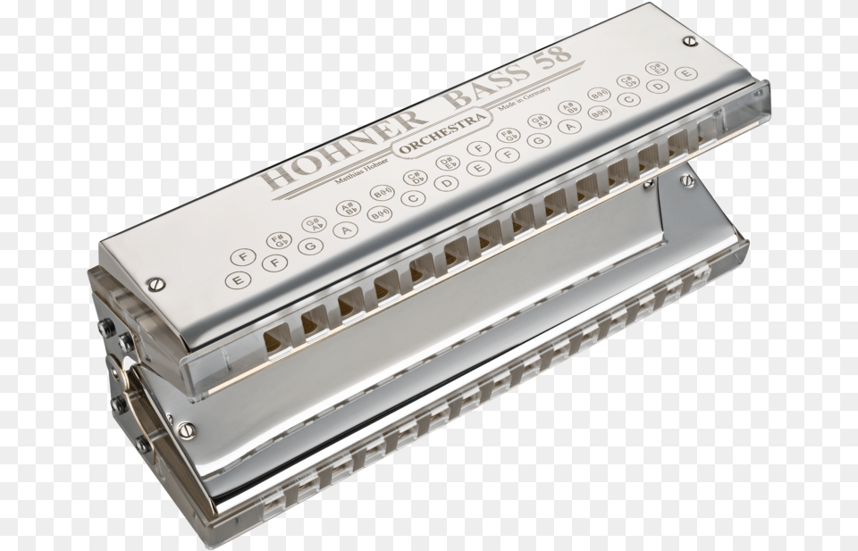 Hohner Orchestral Bass 58 Harmonica Hohner Bass Harmonica, Musical Instrument Free Png