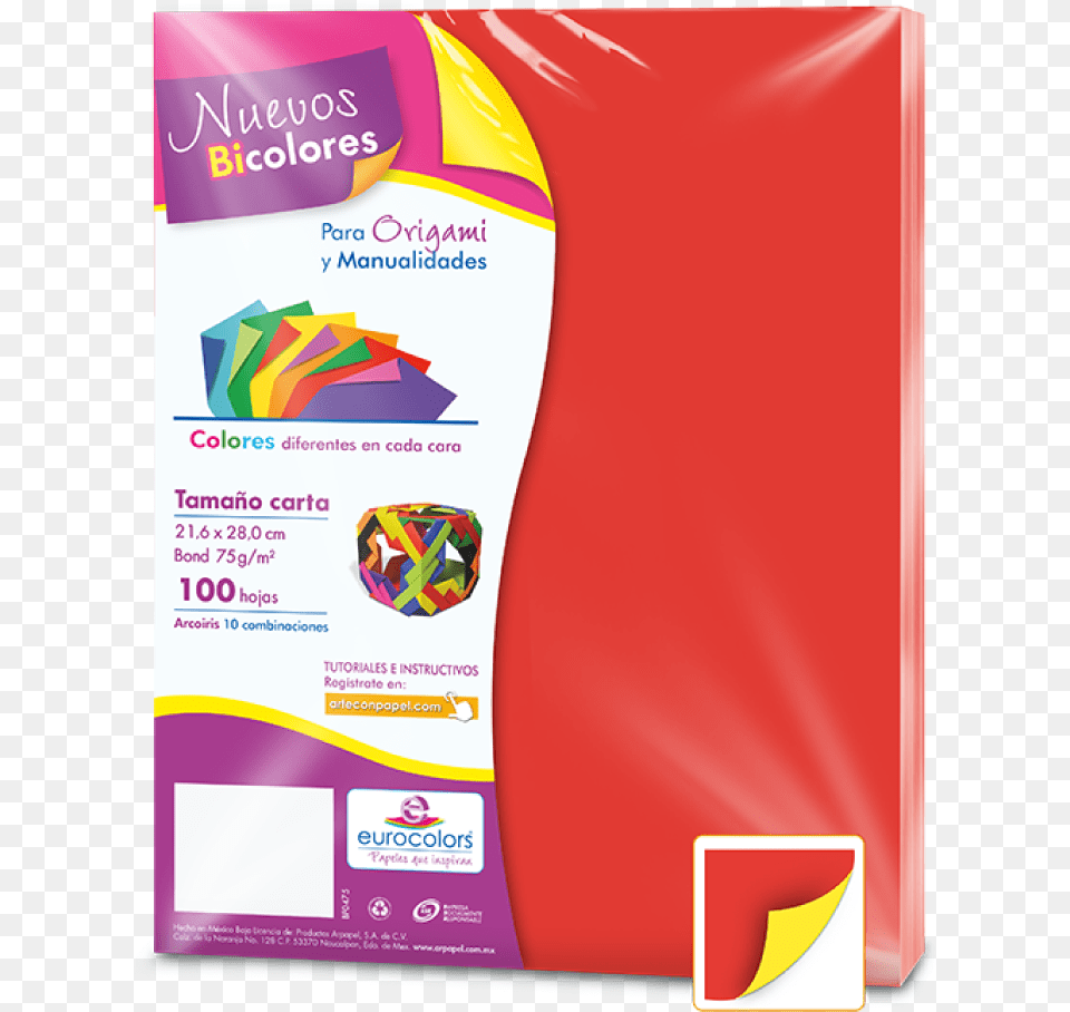 Hojas De Papel Eurocolors Bicolor Cm Para Origami Hojas De Maquina De Colores, Advertisement, Poster Free Png