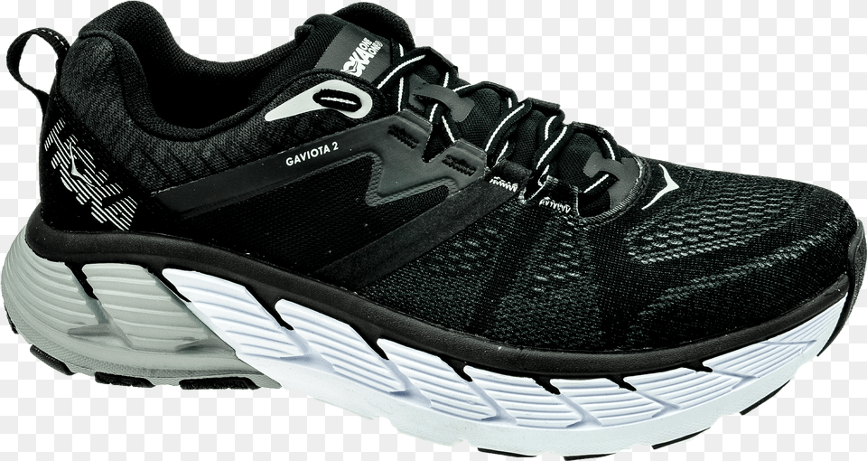 Hoka One One Gaviota 2 Blackwrougth Iron Wide Running Shoe, Clothing, Footwear, Running Shoe, Sneaker Free Png