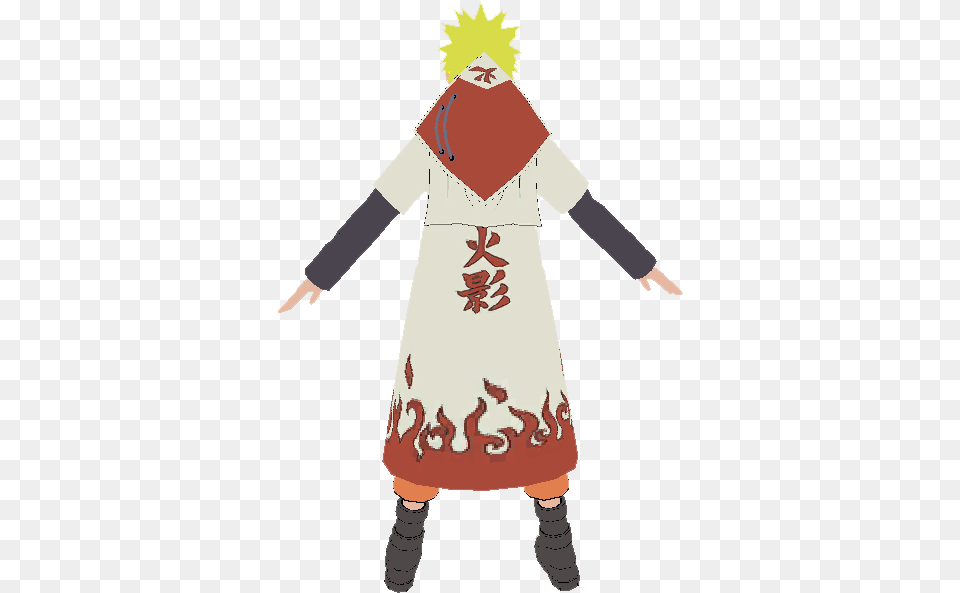 Hokage Naruto With Hat Costume, Person, Clothing Free Png Download