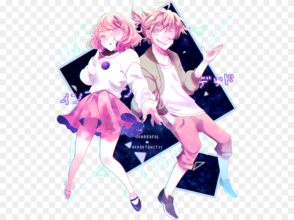 Hokekibusytiredstressed Rin Y Len Influencer, Book, Publication, Comics, Person Png