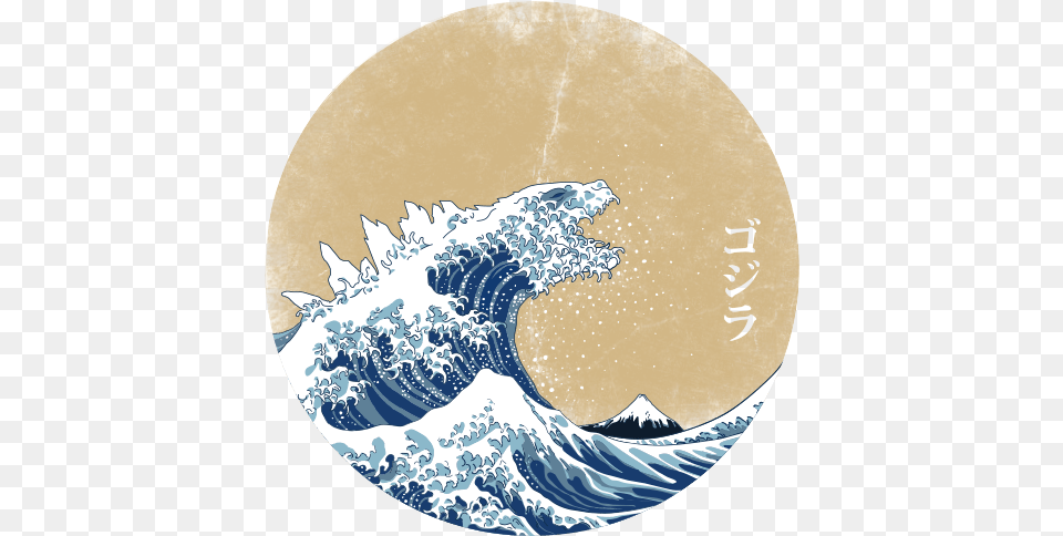 Hokusai Gojira, Nature, Outdoors, Ice, Sea Free Transparent Png