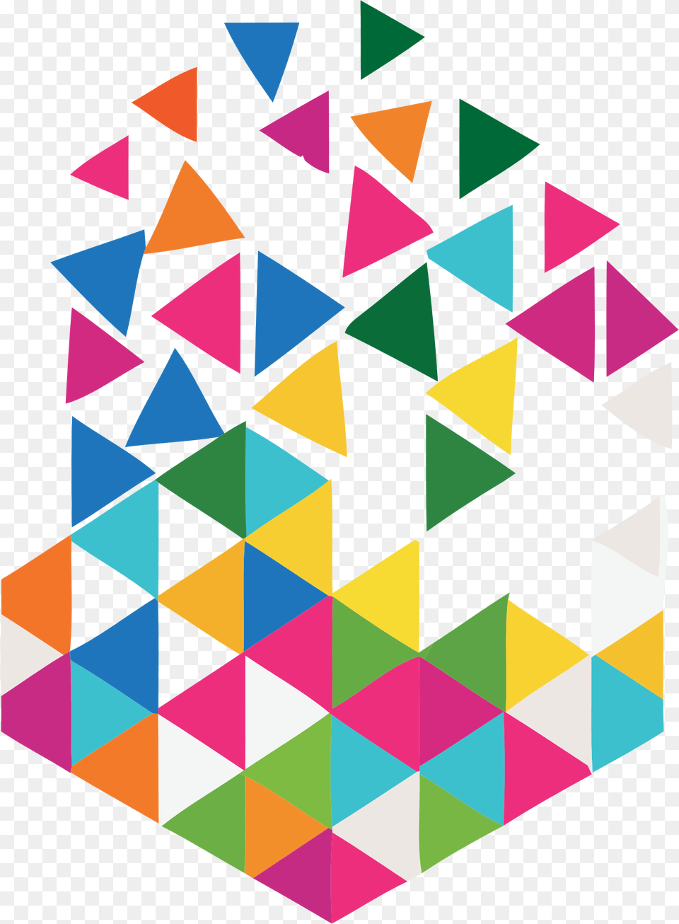 Hola Clip Arts Triangulos Sobrepostos Imagem, Triangle, Art, Pattern, Paper Png Image