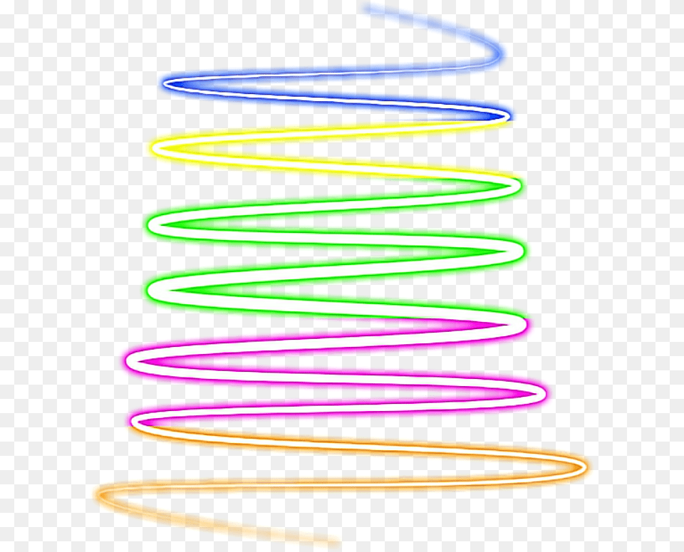 Hola Edit Colors Color Colores Neon Edit Lineas Rainbow Swirl Effect, Light, Spiral, Coil Free Transparent Png