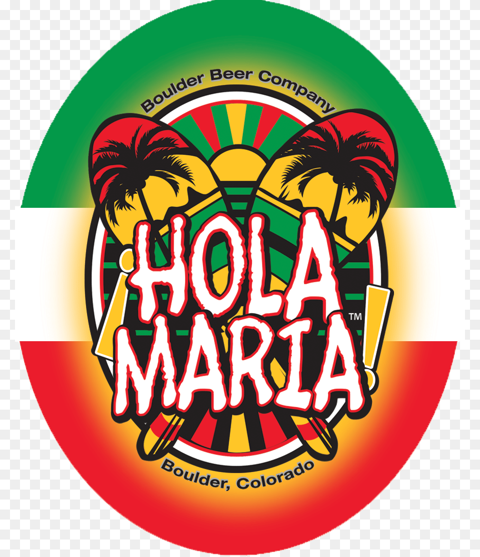 Hola Mario Oval No Bg Boulder Beer Hola Maria Mexican Style Ale, Logo, Person, Sticker, Face Png