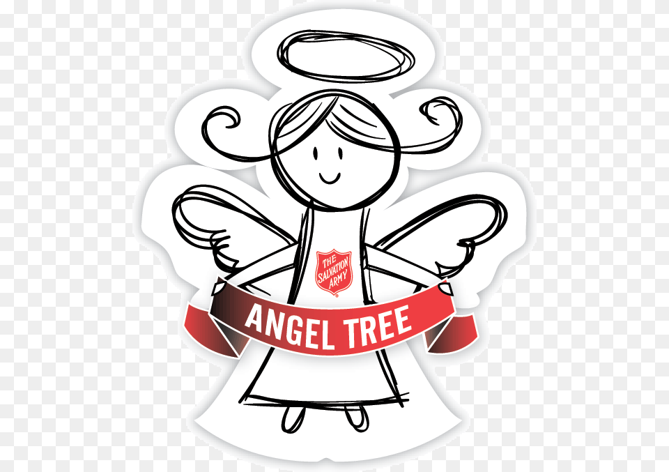 Hold An Angel Tree Toy Drive Salvation Army Angel Tree Flyer, Sticker, Outdoors, Book, Comics Png