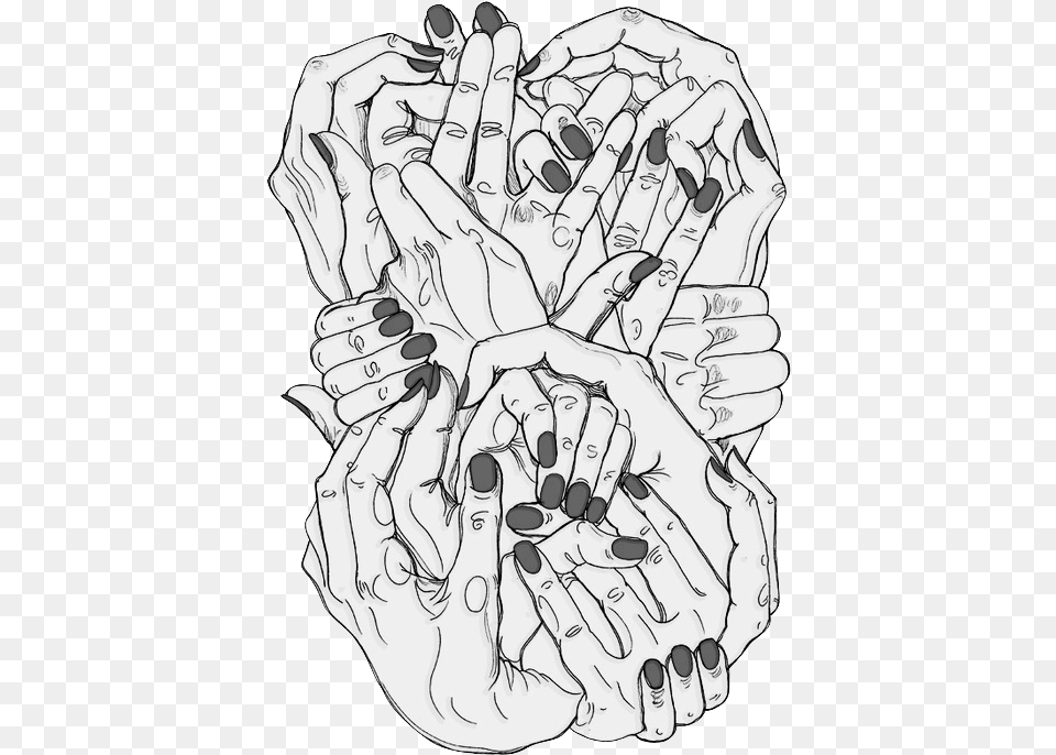 Hold Hands Find Black And White Graphic Art, Body Part, Drawing, Hand, Person Free Transparent Png