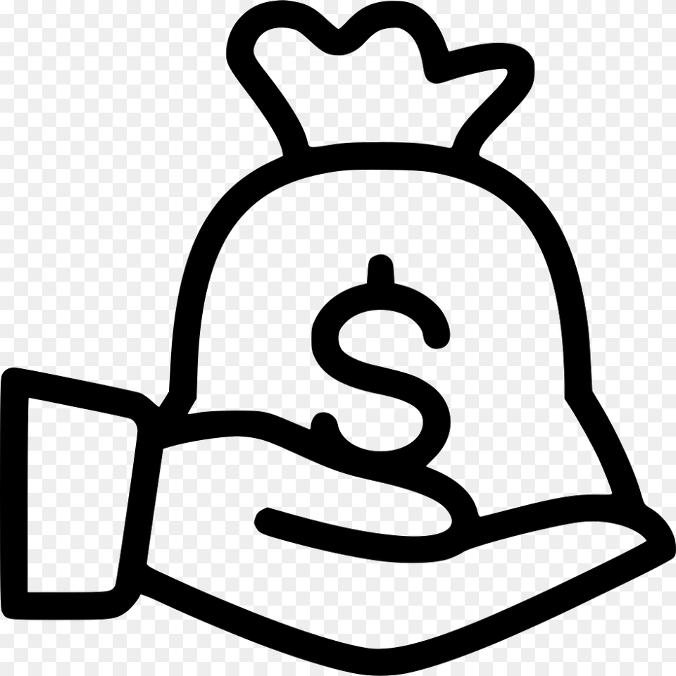 Hold Money Bag Money Bag Vector, Clothing, Hat, Bow, Stencil Png Image