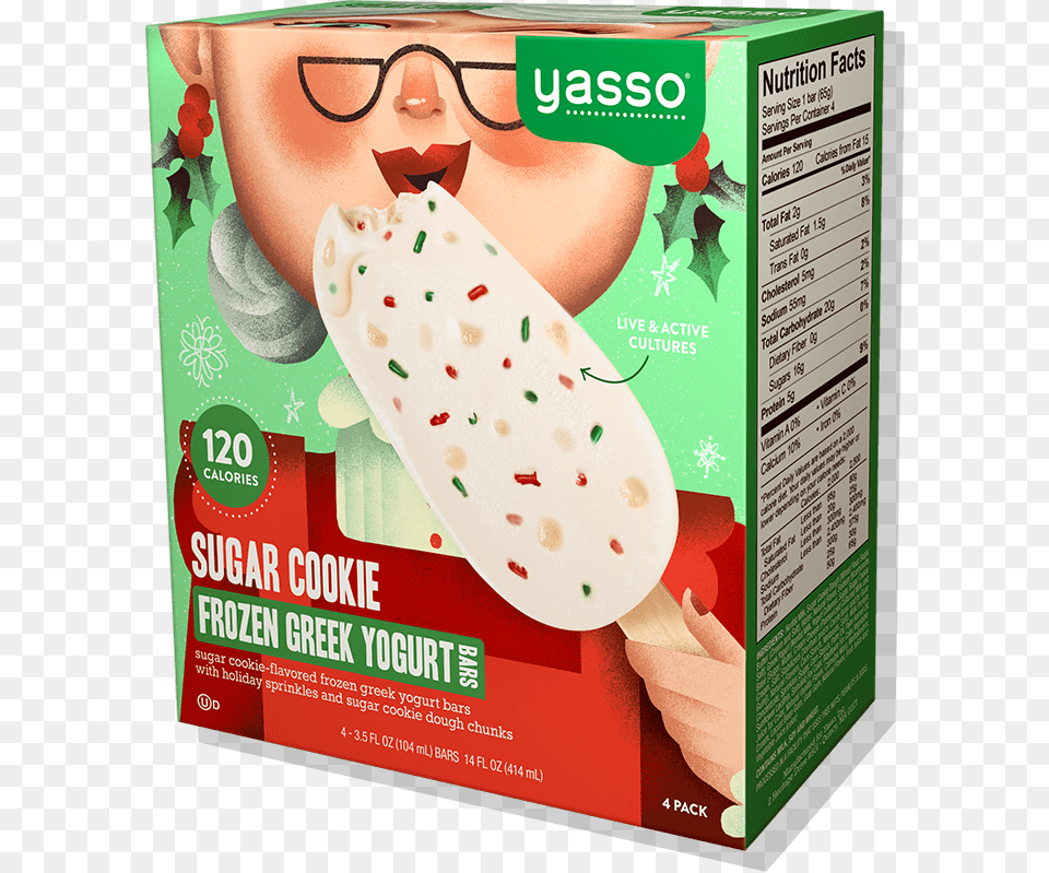 Hold Onto Your Stockings Can I Buy Sugar Cookie Yasso, Baby, Person, Advertisement, Face Free Transparent Png