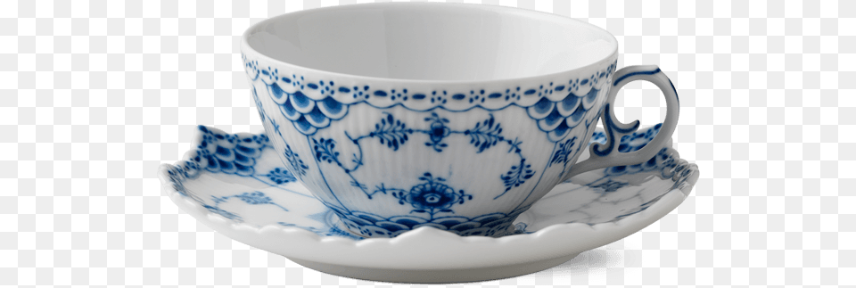 Hold Or Double Click To Zoom Royal Copenhagen Blue Fluted Full Lace Coffee Cup With, Saucer, Art, Porcelain, Pottery Free Transparent Png