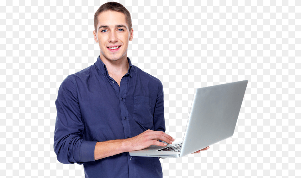Holding A Laptop, Computer, Electronics, Pc, Man Free Transparent Png