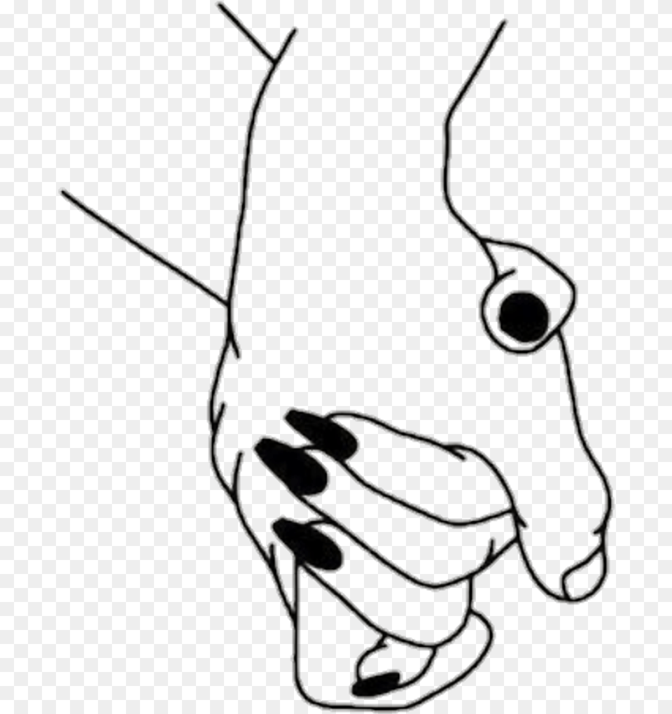 Holding Hands Aesthetic Drawing, Body Part, Hand, Person, Accessories Png