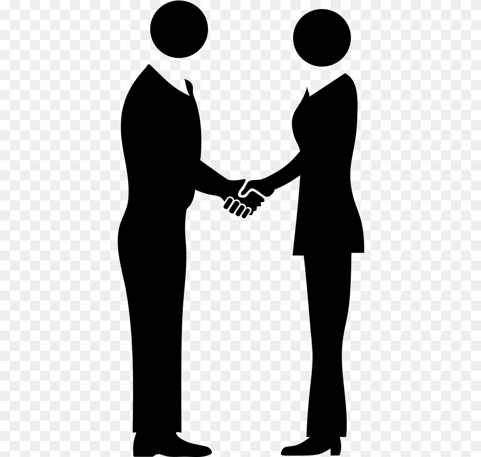 Holding Hands Negotiation, Gray Png Image