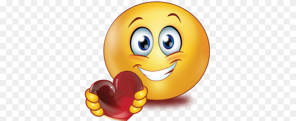 Holding Heart Emoji Smile Emoji Middle Finger, Food, Fruit, Plant, Produce Free Png Download