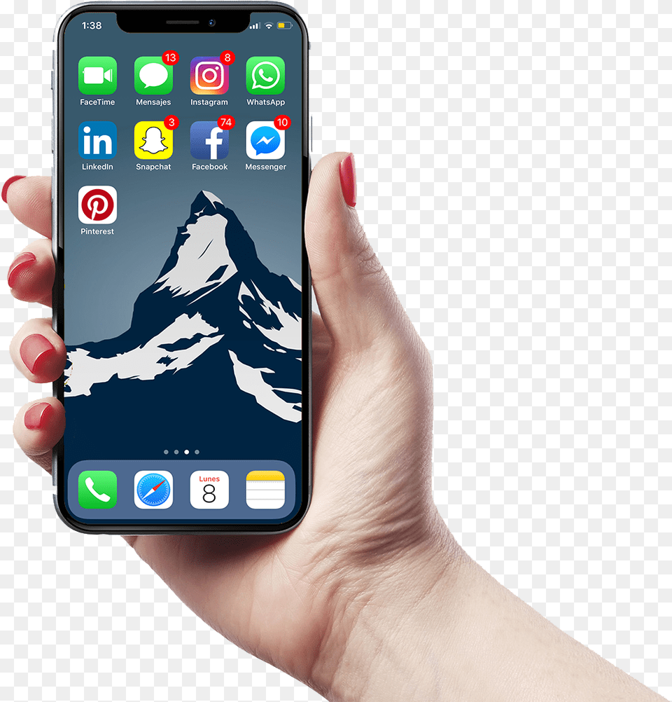 Holding Iphone X Iphone X, Electronics, Mobile Phone, Phone Free Transparent Png