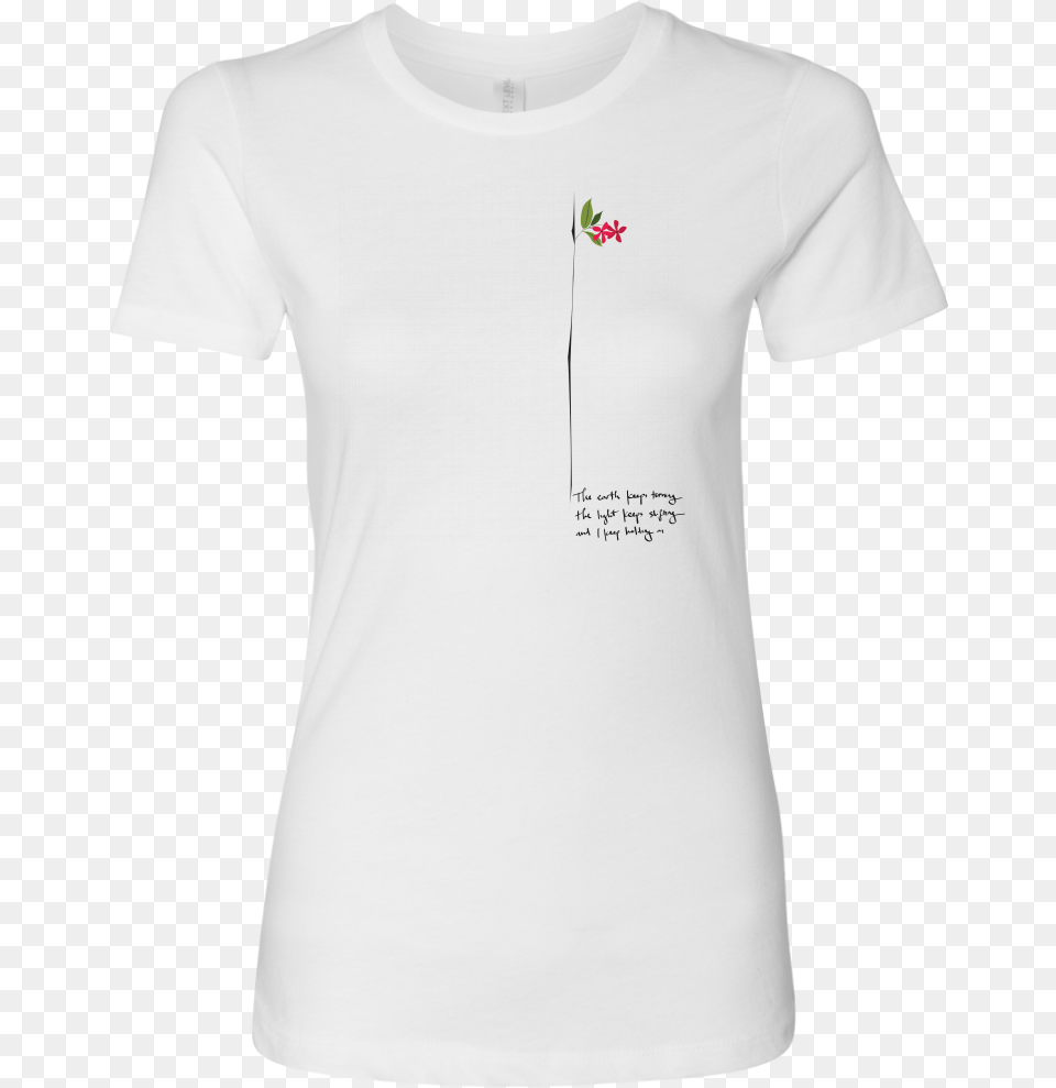 Holding On Active Shirt, Clothing, T-shirt, Flower, Plant Png Image