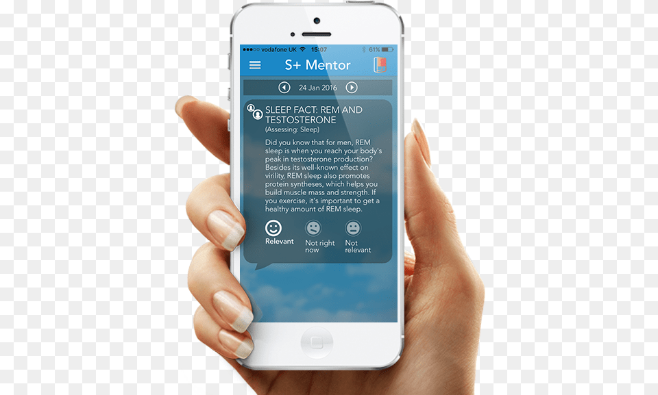 Holding Phone S Plus By Resmed S Plus By Resmed Mobile Patient Application, Electronics, Mobile Phone, Person Png