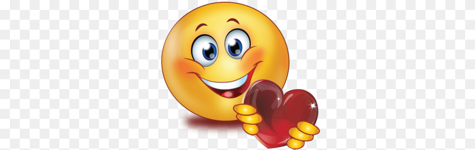 Holding Red Glossy Heart Emoji Emoji Holding A Heart Free Png Download